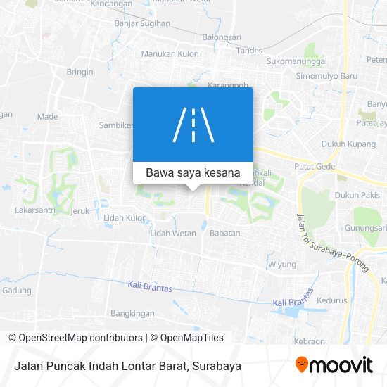 Peta Jalan Puncak Indah Lontar Barat