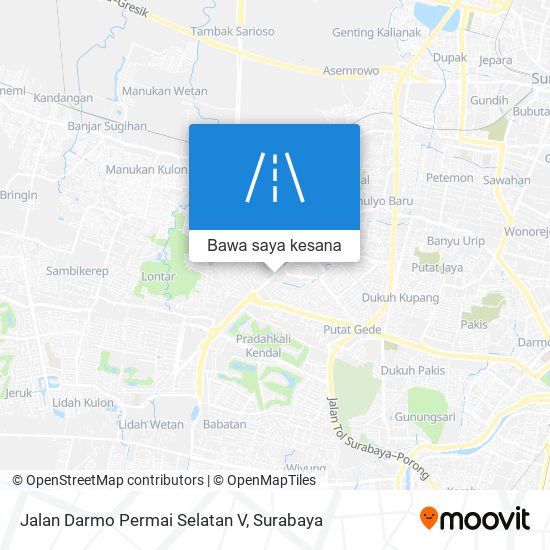 Peta Jalan Darmo Permai Selatan V