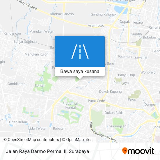 Peta Jalan Raya Darmo Permai II