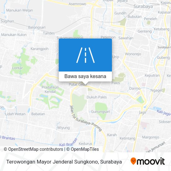 Peta Terowongan Mayor Jenderal Sungkono