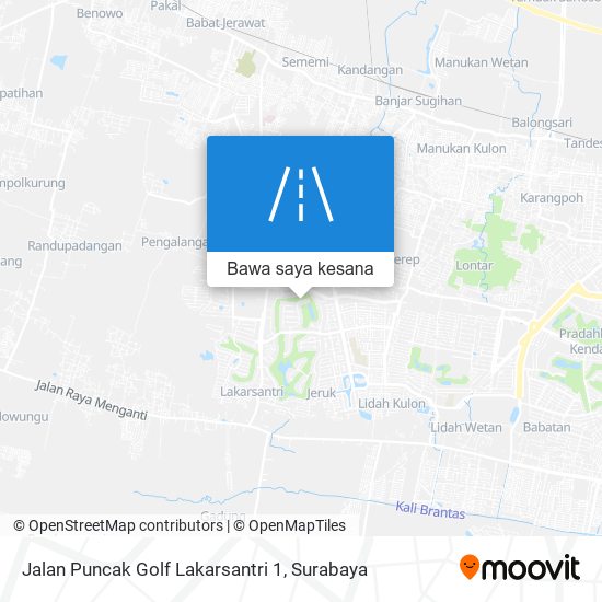 Peta Jalan Puncak Golf Lakarsantri 1