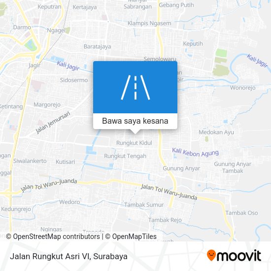 Peta Jalan Rungkut Asri VI