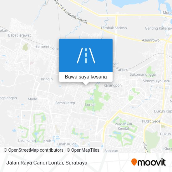 Peta Jalan Raya Candi Lontar