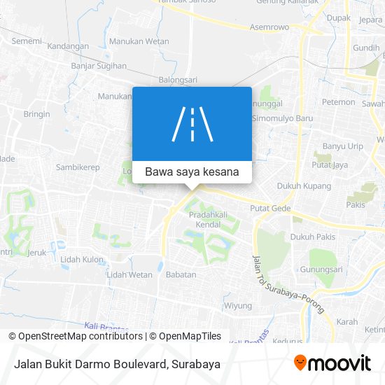 Peta Jalan Bukit Darmo Boulevard