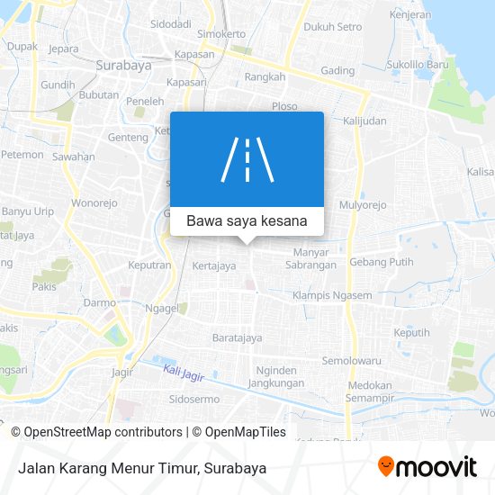 Peta Jalan Karang Menur Timur