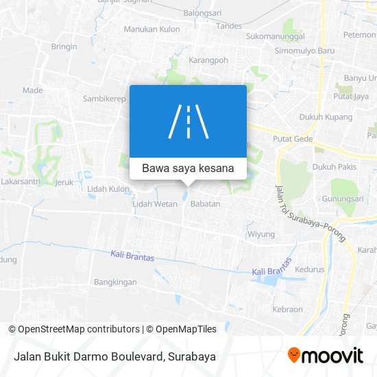 Peta Jalan Bukit Darmo Boulevard