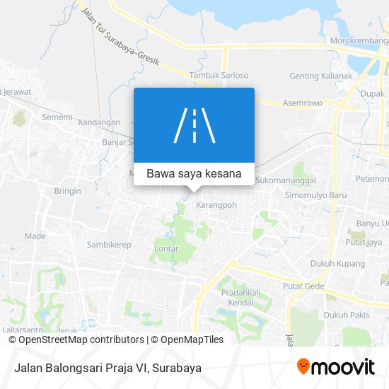 Peta Jalan Balongsari Praja VI