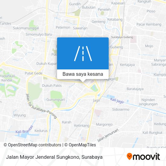 Peta Jalan Mayor Jenderal Sungkono