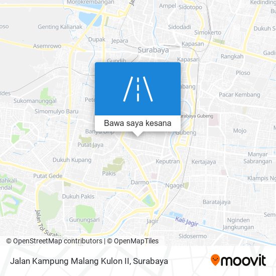 Peta Jalan Kampung Malang Kulon II