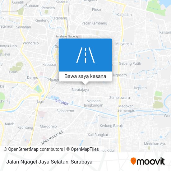 Peta Jalan Ngagel Jaya Selatan