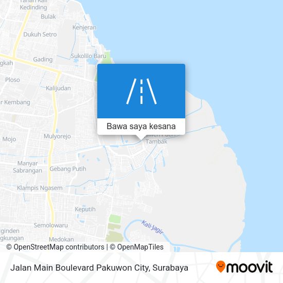 Peta Jalan Main Boulevard Pakuwon City