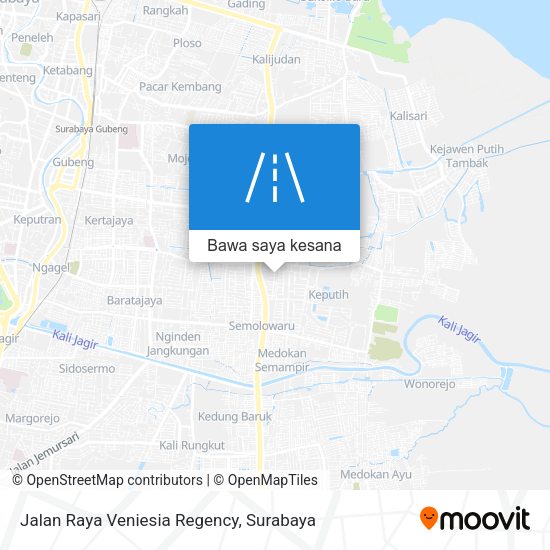 Peta Jalan Raya Veniesia Regency