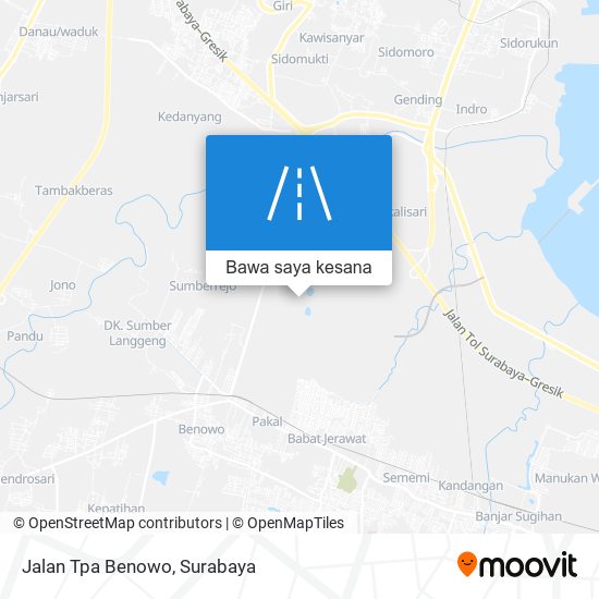 Peta Jalan Tpa Benowo