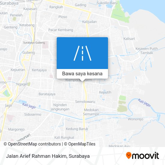 Peta Jalan Arief Rahman Hakim