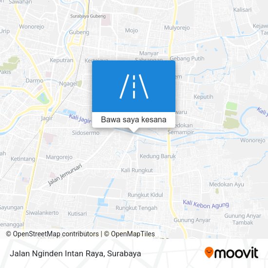 Peta Jalan Nginden Intan Raya