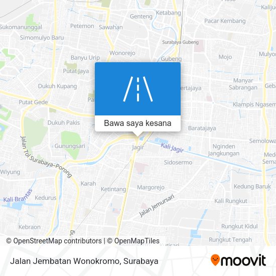 Peta Jalan Jembatan Wonokromo