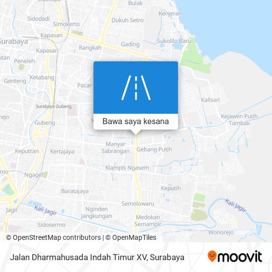 Peta Jalan Dharmahusada Indah Timur XV