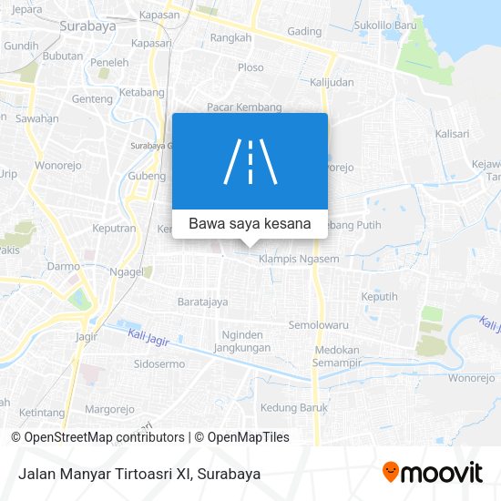 Peta Jalan Manyar Tirtoasri XI