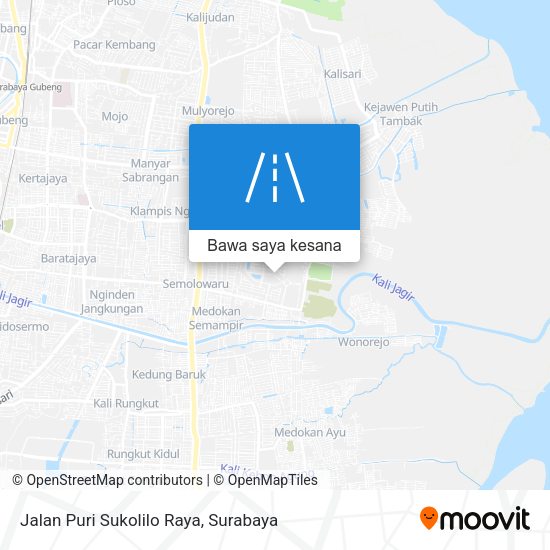Peta Jalan Puri Sukolilo Raya