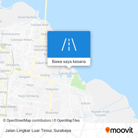 Peta Jalan Lingkar Luar Timur
