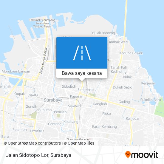 Peta Jalan Sidotopo Lor