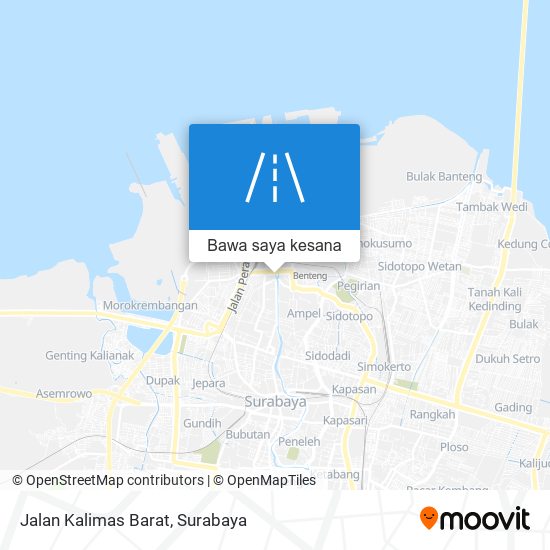 Peta Jalan Kalimas Barat