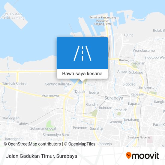 Peta Jalan Gadukan Timur