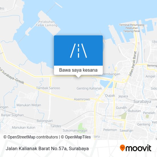 Peta Jalan Kalianak Barat No.57a