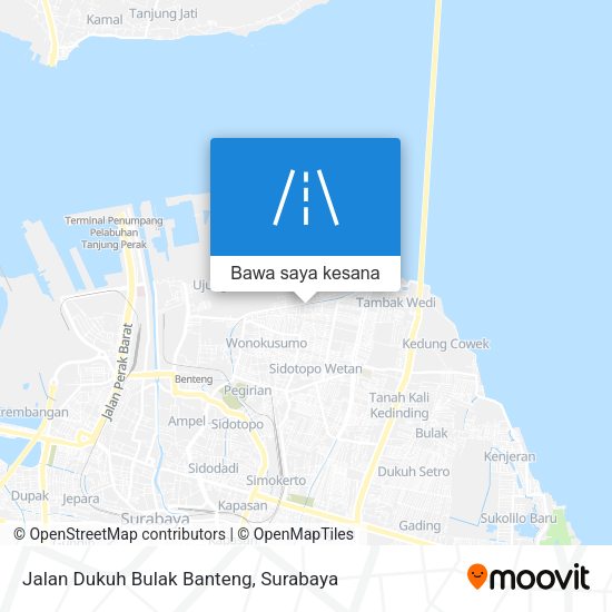 Peta Jalan Dukuh Bulak Banteng