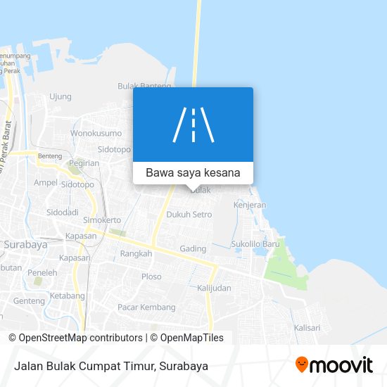 Peta Jalan Bulak Cumpat Timur