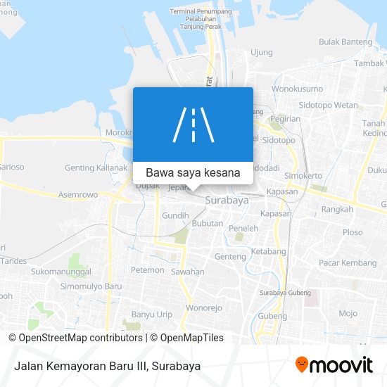 Peta Jalan Kemayoran Baru III