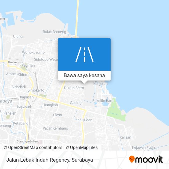 Peta Jalan Lebak Indah Regency