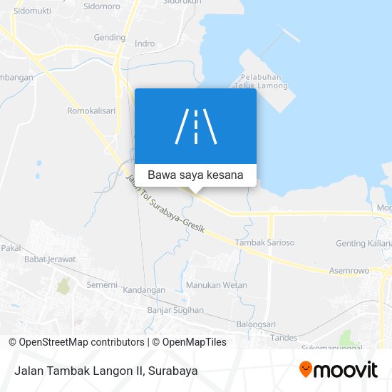 Peta Jalan Tambak Langon II