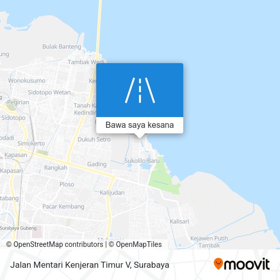 Peta Jalan Mentari Kenjeran Timur V