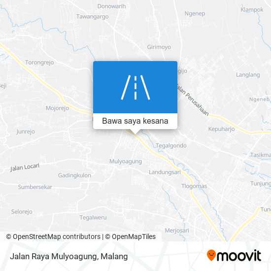 Peta Jalan Raya Mulyoagung