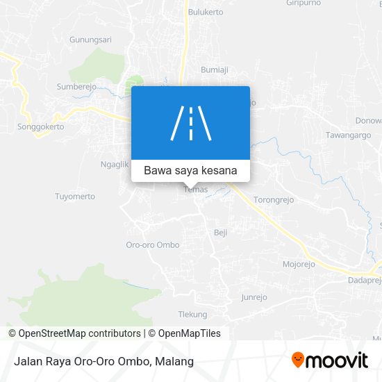 Peta Jalan Raya Oro-Oro Ombo