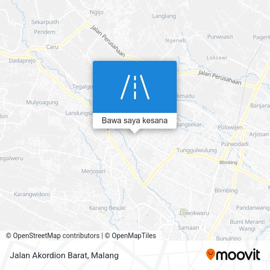 Peta Jalan Akordion Barat