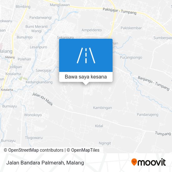 Peta Jalan Bandara Palmerah