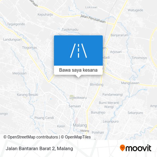 Peta Jalan Bantaran Barat 2