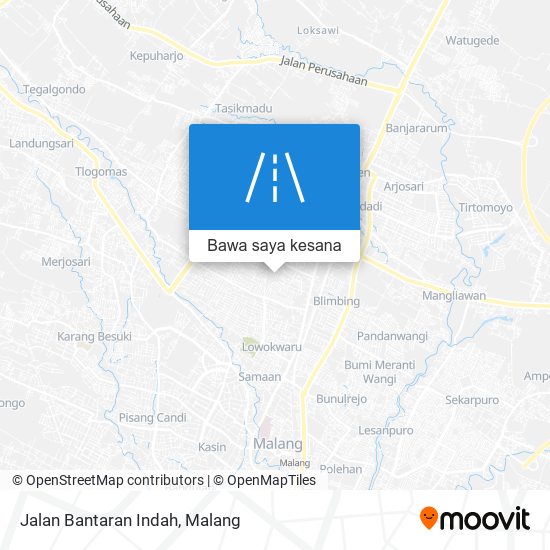 Peta Jalan Bantaran Indah