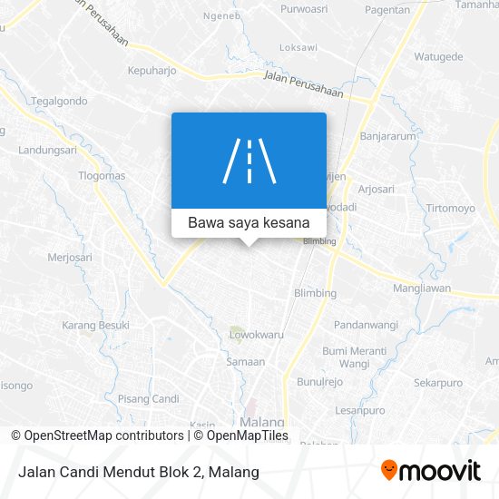 Peta Jalan Candi Mendut Blok 2