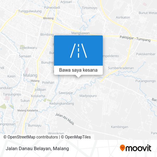Peta Jalan Danau Belayan