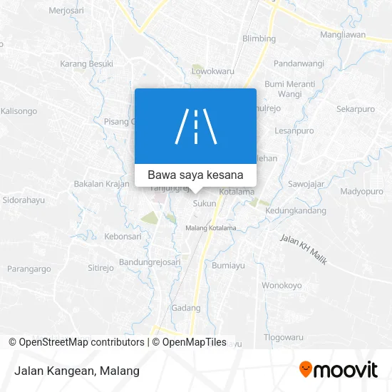Peta Jalan Kangean