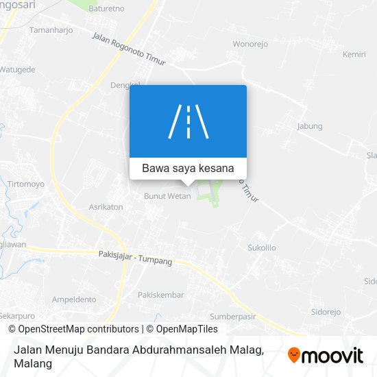 Peta Jalan Menuju Bandara Abdurahmansaleh Malag