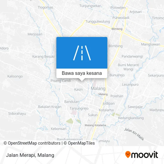 Peta Jalan Merapi