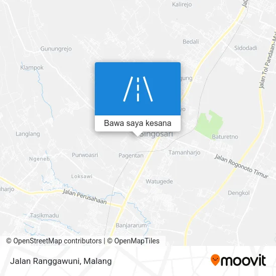 Peta Jalan Ranggawuni