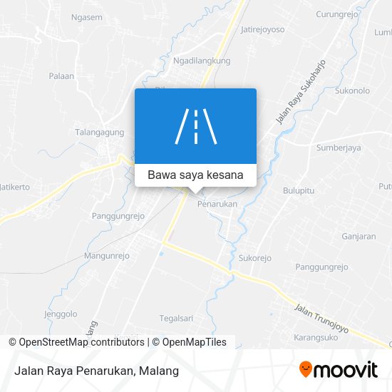 Peta Jalan Raya Penarukan