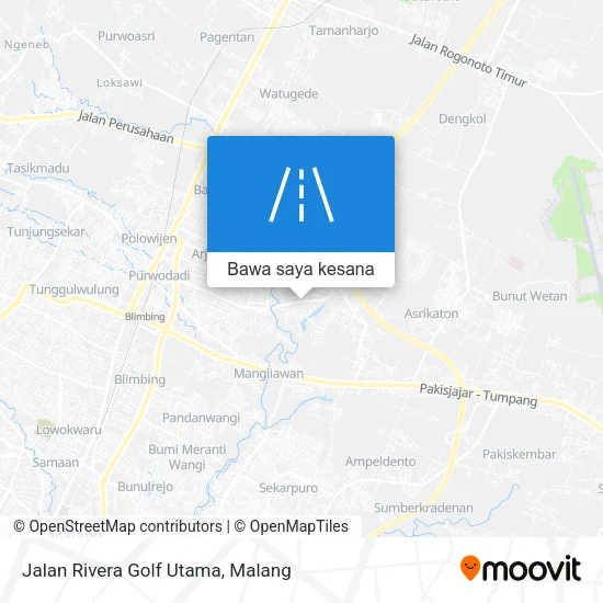 Peta Jalan Rivera Golf Utama