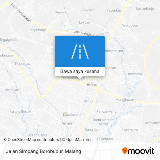 Peta Jalan Simpang Borobudur