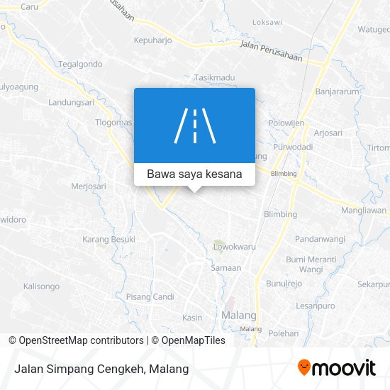Peta Jalan Simpang Cengkeh